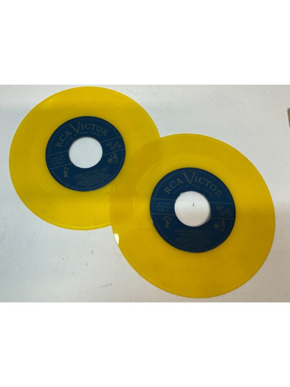 RCA Victor 3- 45 RPM Children's Yellow Vinyl Records- - Picture 7 of 8